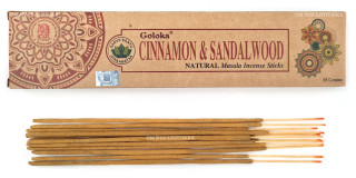 Dišeče palčke Goloka Cinnamon & Sandalwood - Cimet in sandalovina 15 g