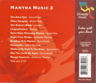 CD Mantra music 2 - A selection of Oreade's best