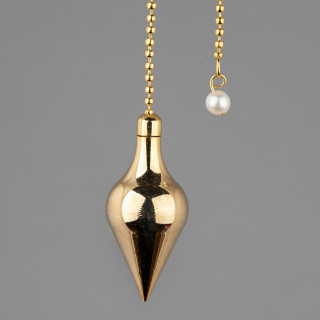 Dowsing drop pendulum Nobilis, gold-plated