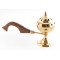 Incense holder with wooden handle Selena, smaller